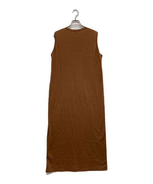 ATON（エイトン）ATON (エイトン) ノースリーブワンピース ブラウン サイズ:2の古着・服飾アイテム