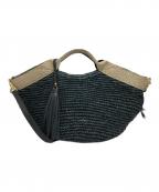 VIOLAd'OROヴィオラドーロ）の古着「2WAYカゴバッグ」｜ネイビー