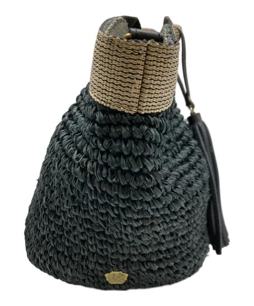 VIOLAd'ORO（ヴィオラドーロ）VIOLAd'ORO (ヴィオラドーロ) 2WAYカゴバッグ ネイビーの古着・服飾アイテム