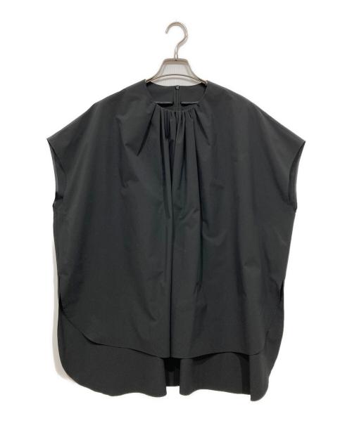 LE PHIL（ル フィル）LE PHIL (ル フィル) SOLOTEXブロードギャザーブラウス ブラック サイズ:Fの古着・服飾アイテム