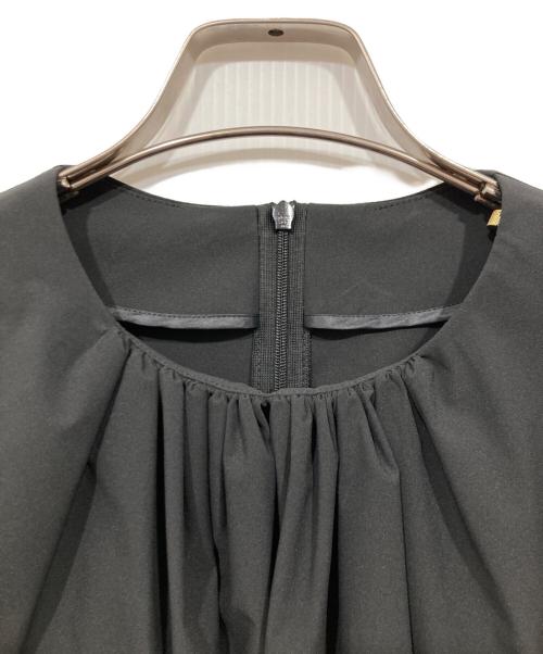 LE PHIL（ル フィル）LE PHIL (ル フィル) SOLOTEXブロードギャザーブラウス ブラック サイズ:Fの古着・服飾アイテム