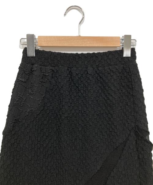 RAY BEAMS（レイ ビームス）RAY BEAMS (レイ ビームス) ジャカード メッシュ キリカエ スカート ブラック サイズ:ONE SIZEの古着・服飾アイテム