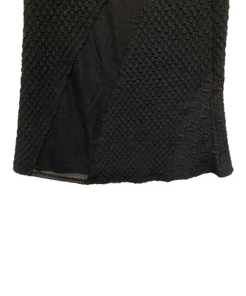 RAY BEAMS（レイ ビームス）RAY BEAMS (レイ ビームス) ジャカード メッシュ キリカエ スカート ブラック サイズ:ONE SIZEの古着・服飾アイテム