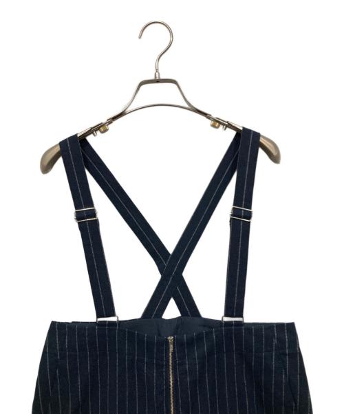 SLOBE IENA（スローブ イエナ）SLOBE IENA (スローブ イエナ) 麻混サスペンダーパンツ ネイビー サイズ:サイズ表記なしの古着・服飾アイテム