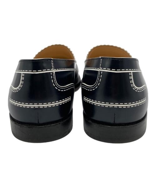 Christian Louboutin（クリスチャン・ルブタン）Christian Louboutin (クリスチャン・ルブタン) ダミープリントローファー ブラック サイズ:36 1/2の古着・服飾アイテム