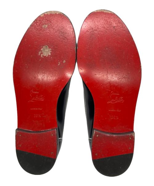 Christian Louboutin（クリスチャン・ルブタン）Christian Louboutin (クリスチャン・ルブタン) ダミープリントローファー ブラック サイズ:36 1/2の古着・服飾アイテム