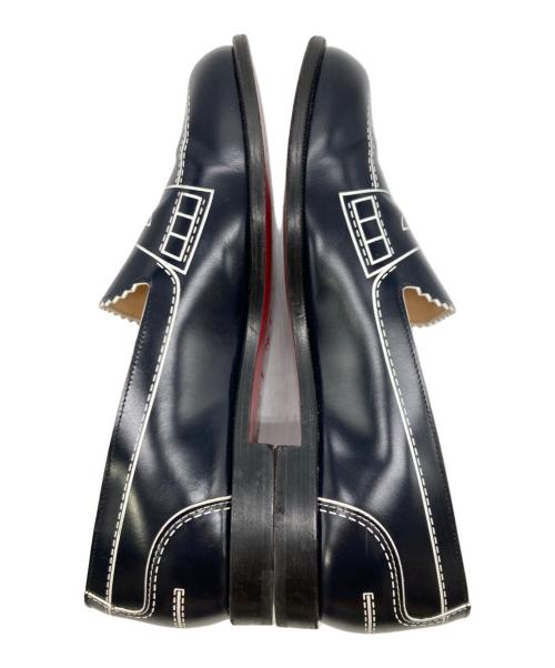 Christian Louboutin（クリスチャン・ルブタン）Christian Louboutin (クリスチャン・ルブタン) ダミープリントローファー ブラック サイズ:36 1/2の古着・服飾アイテム