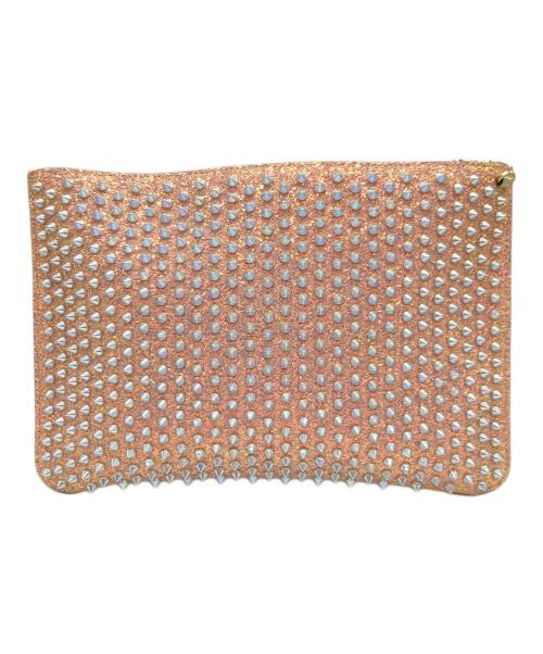 Christian Louboutin（クリスチャン・ルブタン）Christian Louboutin (クリスチャン・ルブタン) チェーンショルダーバッグ　スパイクスタッズ ピンクの古着・服飾アイテム