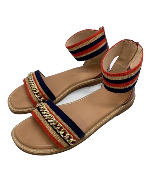 STACCATO（スタッカート）STACCATO (スタッカート) チェーンサンダル ベージュ サイズ:230の古着・服飾アイテム