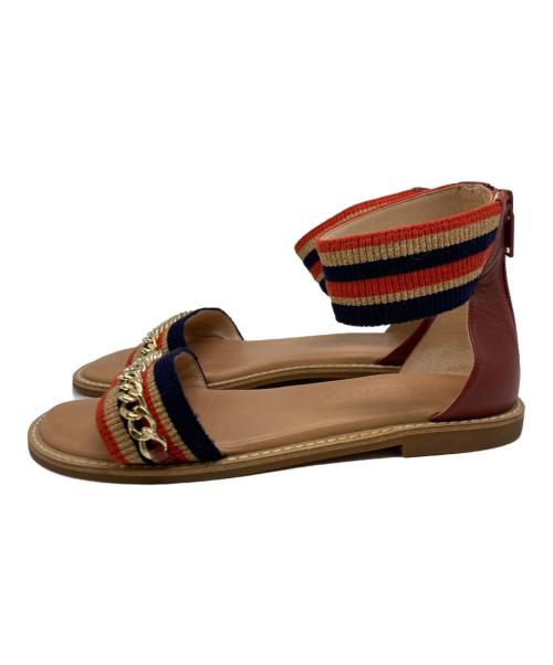 STACCATO（スタッカート）STACCATO (スタッカート) チェーンサンダル ベージュ サイズ:230の古着・服飾アイテム