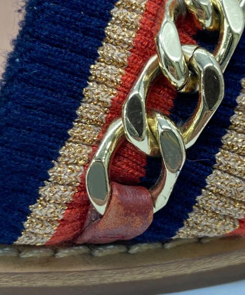 STACCATO（スタッカート）STACCATO (スタッカート) チェーンサンダル ベージュ サイズ:230の古着・服飾アイテム