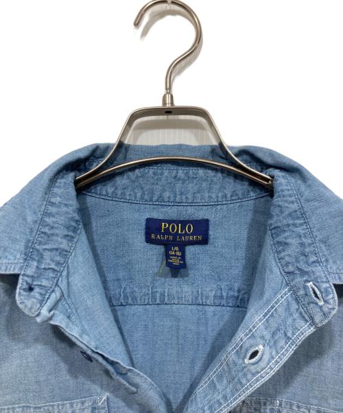 POLO RALPH LAUREN（ポロ・ラルフローレン）POLO RALPH LAUREN (ポロ・ラルフローレン) グレデーションシャツ ブルー サイズ:L（160）の古着・服飾アイテム