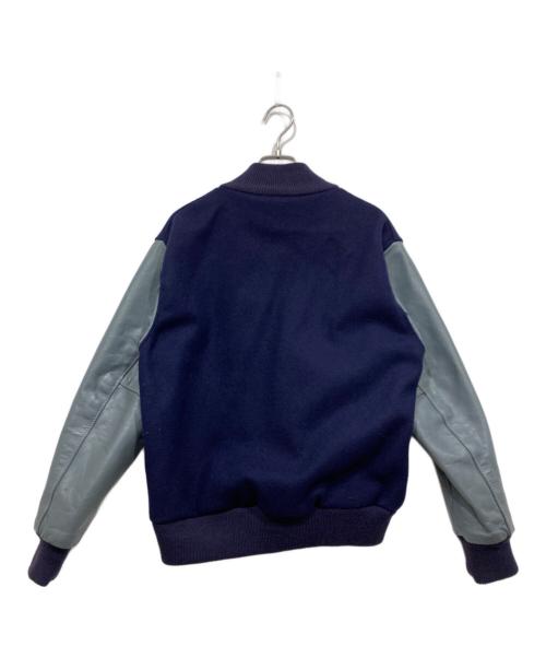 SETTLEMIERS（セトルマイアーズ）SETTLEMIERS (セトルマイアーズ) スタジャン / バーシティジャケトt ネイビー×グレー サイズ:34の古着・服飾アイテム