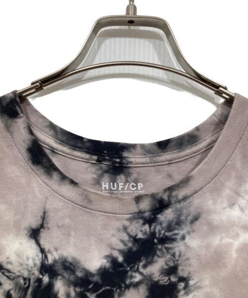 HUF（ハフ）HUF (ハフ) プリントカットソー グレー サイズ:Lの古着・服飾アイテム