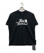 NEIGHBORHOOD×RATSネイバーフッド×ラッツ）の古着「コラボプリントTシャツ / 20th RATS × NEIGHBORHOOD / S/S TEE - WHITE」｜ブラック