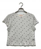 ALLISON BROWNアリソンブラウン）の古着「小花柄カットソー / Tiny Flower Printed T-shirt」｜ホワイト