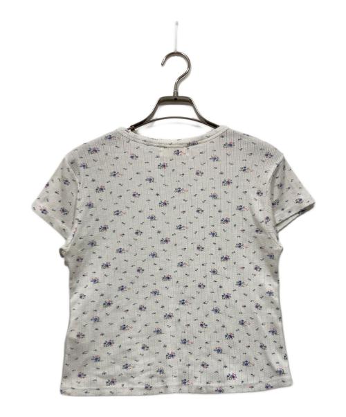 ALLISON BROWN（アリソンブラウン）ALLISON BROWN (アリソンブラウン) 小花柄カットソー / Tiny Flower Printed T-shirt ホワイト サイズ:サイズ表記なしの古着・服飾アイテム