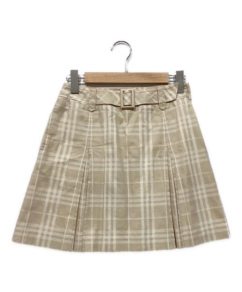 BURBERRY LONDON（バーバリーロンドン）BURBERRY LONDON (バーバリーロンドン) ノバチェックスカート ベージュ サイズ:160Aの古着・服飾アイテム