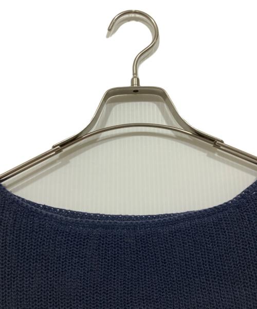 SLOBE IENA（スローブ イエナ）SLOBE IENA (スローブ イエナ) リネン混畦ニット ネイビー サイズ:サイズ表記なしの古着・服飾アイテム