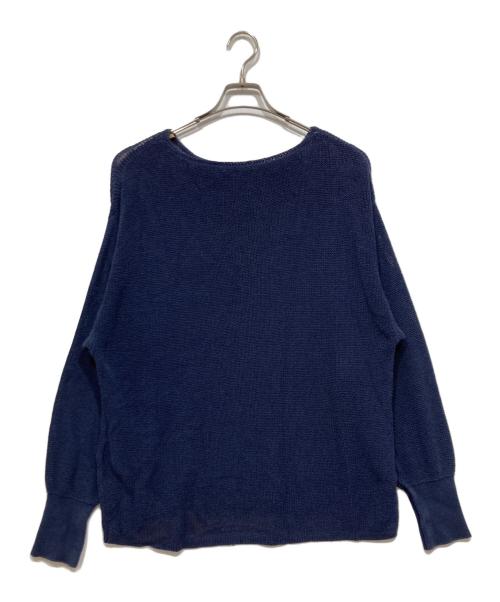 SLOBE IENA（スローブ イエナ）SLOBE IENA (スローブ イエナ) リネン混畦ニット ネイビー サイズ:サイズ表記なしの古着・服飾アイテム