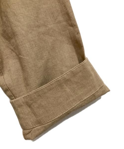 green label relaxing（グリーンレーベルリラクシング）green label relaxing (グリーンレーベルリラクシング) コットン/LI 2WAY フレア ワンピース ブラウン サイズ:-の古着・服飾アイテム