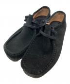 shoemakerシューメーカー）の古着「ワラビー クレープソール シューズ」｜ブラック