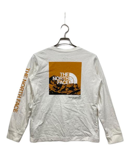 THE NORTH FACE（ザ ノース フェイス）THE NORTH FACE (ザ ノース フェイス) バック グラフィックロゴ ロンT ホワイト サイズ:Mの古着・服飾アイテム