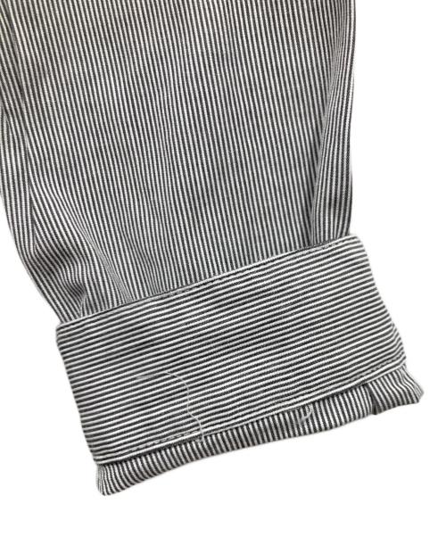 FOURTHIRTY（フォーサーティー）FOURTHIRTY (フォーサーティー) ピンストライプボタンダウンシャツ グレー サイズ:２の古着・服飾アイテム