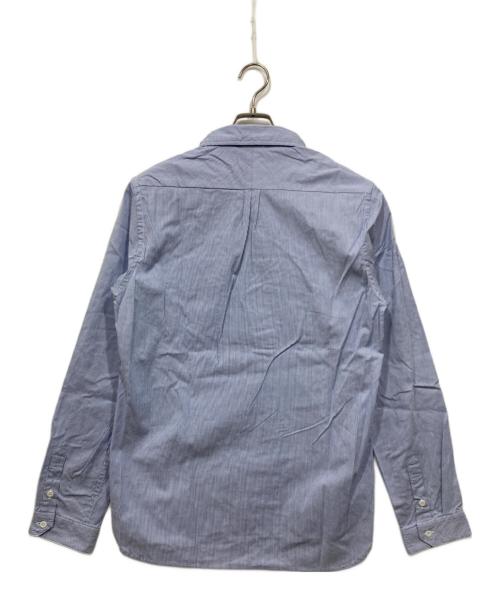 FOURTHIRTY（フォーサーティー）FOURTHIRTY (フォーサーティー) ピンストライプボタンダウン長袖シャツ ブルー サイズ:2の古着・服飾アイテム