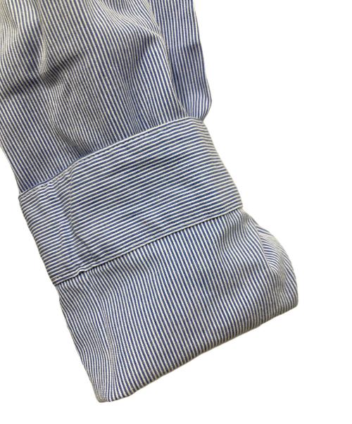 FOURTHIRTY（フォーサーティー）FOURTHIRTY (フォーサーティー) ピンストライプボタンダウン長袖シャツ ブルー サイズ:2の古着・服飾アイテム