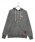FOURTHIRTYフォーサーティー）の古着「ジップパーカー」｜グレー