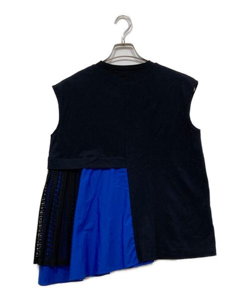 MARECHAL TERRE（マルシャルテル）MARECHAL TERRE (マルシャルテル) レースプリーツトップス ブラック サイズ:2の古着・服飾アイテム