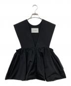 St.ceciliaセントセシリア）の古着「バルーンジレ」｜ブラック