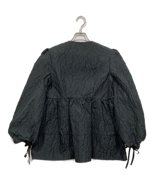 St.cecilia（セントセシリア）St.cecilia (セントセシリア) ピーナッツブラウス ブラック サイズ:36の古着・服飾アイテム