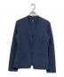 NEWYORKER（ニューヨーカー）の古着「ノーカラージャケット」｜ブルー