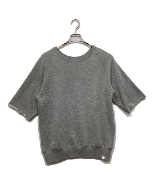 LOOPWHEELER（ループウィラー）LOOPWHEELER (ループウィラー) LOWERCASE (ロウワーケース) Half Sleeve Sweat グレー サイズ:MEDIUMの古着・服飾アイテム