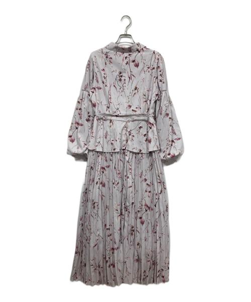 Snidel（スナイデル）Snidel (スナイデル) ベストディテールプリントワンピ グレーの古着・服飾アイテム