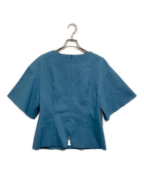ADORE（アドーア）ADORE (アドーア) プリペラドビーブラウス ブルー サイズ:Mの古着・服飾アイテム