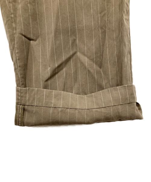 SLOBE IENA（スローブ イエナ）SLOBE IENA (スローブ イエナ) フィブリルストライプリラックスパンツ ベージュ サイズ:36の古着・服飾アイテム