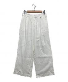 EVERYDAY I LIKE.（エヴリデイ アイ ライク）の古着「サマーワイドスラックスパンツ」｜ホワイト