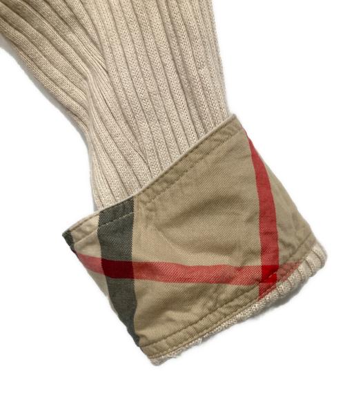 BURBERRY LONDON（バーバリーロンドン）BURBERRY LONDON (バーバリーロンドン) ニットジャケット ベージュ サイズ:４の古着・服飾アイテム