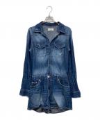 GYDAジェイダ）の古着「ウエスタンデニムスカートライクショーパン」｜ブルー