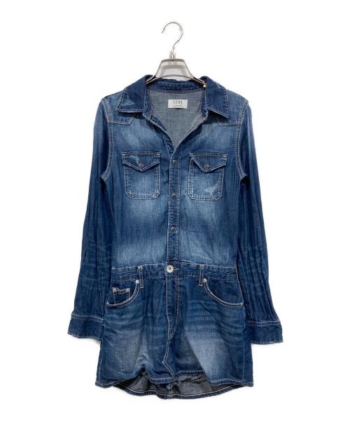 GYDA（ジェイダ）GYDA (ジェイダ) ウエスタンデニムスカートライクショーパン ブルー サイズ:Mの古着・服飾アイテム