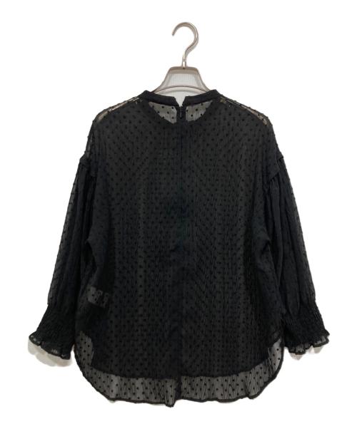 Spick and Span（スピック＆スパン）Spick and Span (スピックアンドスパン) シアードットジャガードブラウス ブラック サイズ:表記なしの古着・服飾アイテム