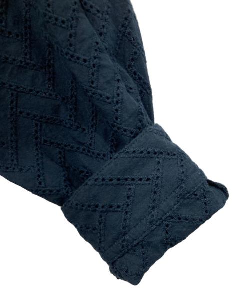 URBAN RESEARCH DOORS（アーバンリサーチドアーズ）URBAN RESEARCH DOORS (アーバンリサーチドアーズ) カラミロングスリーブシャツ ネイビー サイズ:Lの古着・服飾アイテム