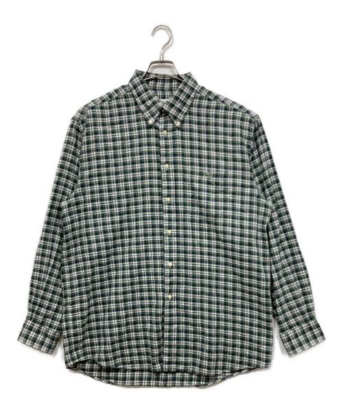 LACOSTE（ラコステ）LACOSTE (ラコステ) チェックシャツ ネイビー×グリーン サイズ:5の古着・服飾アイテム