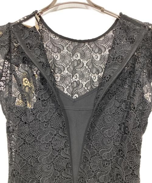 MICHAEL KORS（マイケル・コース）MICHAEL KORS (マイケルコース) フローラルレースワンピース / Floral Lace Flounce-Sleeve Dress ブラック サイズ:2 未使用品の古着・服飾アイテム