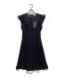 MICHAEL KORS（マイケルコース）の古着「フローラルレースワンピース / Floral Lace Flounce-Sleeve Dress」｜ブラック