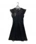 MICHAEL KORS (マイケルコース) フローラルレースワンピース / Floral Lace Flounce-Sleeve Dress ブラック サイズ:2 未使用品：8000円