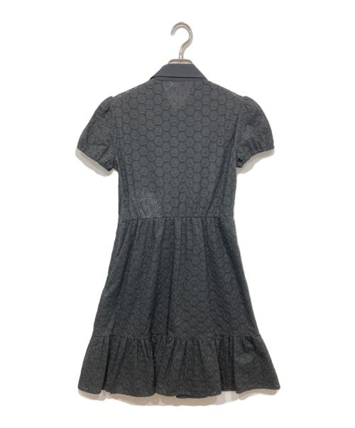 RED VALENTINO（レッドヴァレンティノ）RED VALENTINO (レッドヴァレンティノ) フラワーレースドレスワンピース ブラック サイズ:38 未使用品の古着・服飾アイテム